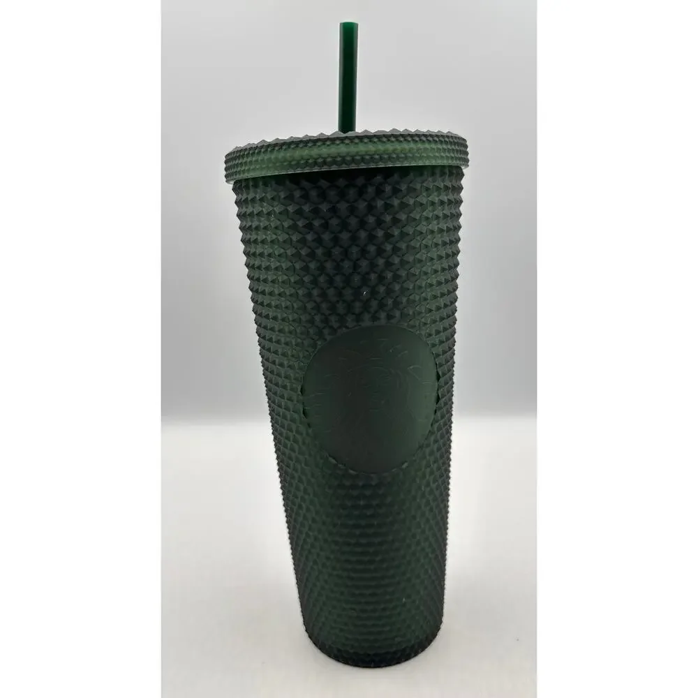Starbucks Plastic 2021 Mermaid Siren Green Matte Studded Venti Tumbler, 24 oz